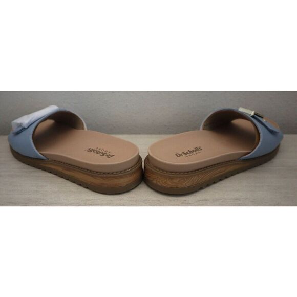 Dr. Scholl's Women's Sz 7M Summer Blue Island Icon Buckle Slide Sandals SIB - Picture 9 of 11